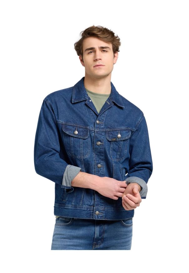 Lee - MESKA KURTKA JEANSOWA LEE RELAXED RIDER JACKET REACH 112371312. Materiał: jeans