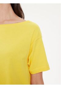 Sisley T-Shirt 3096L400N Żółty Relaxed Fit. Kolor: żółty. Materiał: bawełna #3