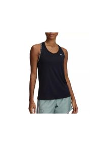 Damski tank top Under Armour Tech Knockout. Kolor: czarny, wielokolorowy, biały. Materiał: materiał. Sport: fitness #1