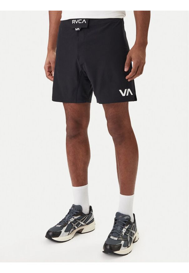 RVCA Szorty sportowe AVYWS00174 Czarny Regular Fit. Kolor: czarny. Materiał: syntetyk. Styl: sportowy