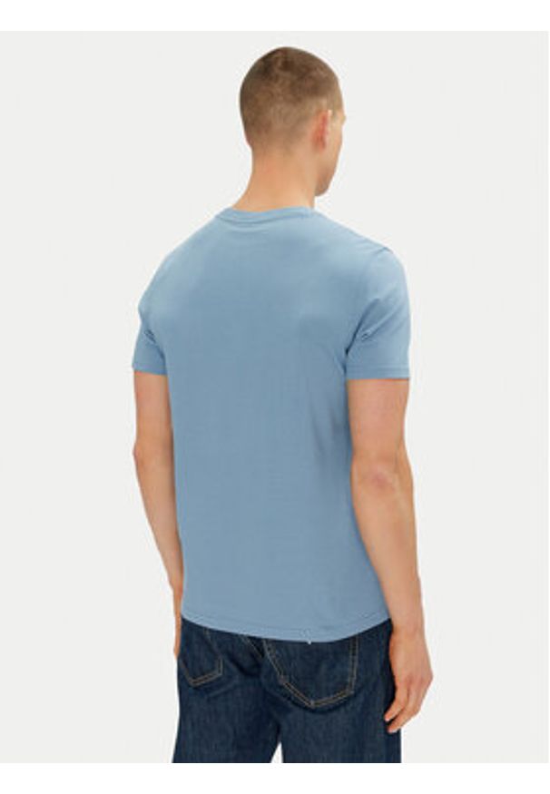 Moose Knuckles T-Shirt Duluth M15MT759 Niebieski Regular Fit. Kolor: niebieski. Materiał: bawełna