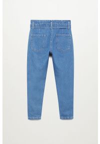 Mango Kids - Jeansy dziecięce Cami 110-164 cm. Stan: podwyższony. Kolor: niebieski. Materiał: jeans. Wzór: gładki #6