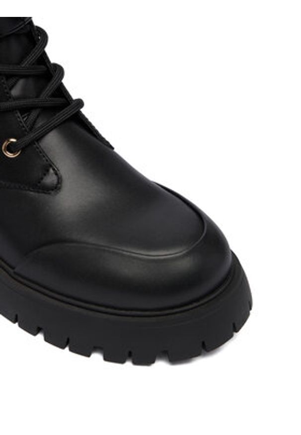 Just Cavalli Trapery 79RA3S97 ZSD64 Czarny. Kolor: czarny. Materiał: skóra