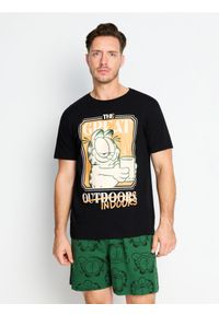 Sinsay - Bawełniana piżama dwuczęściowa z nadrukiem Garfield - wielobarwny. Materiał: bawełna. Wzór: nadruk #1