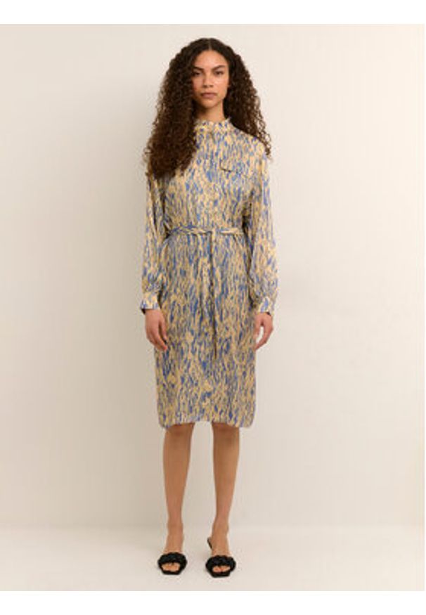 Karen by Simonsen Sukienka letnia Gazelle 10104191 Niebieski Relaxed Fit. Kolor: niebieski. Materiał: wiskoza. Sezon: lato