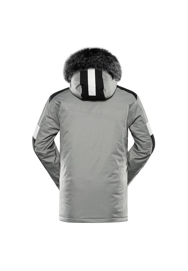 ALPINE PRO - Kurtka męska narciarska Alpine Pro Dam. Kolor: szary. Materiał: futro. Sezon: zima. Sport: narciarstwo