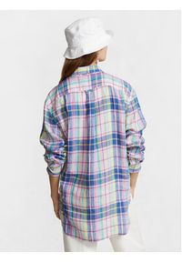 Polo Ralph Lauren Koszula 211920926006 Kolorowy Relaxed Fit. Typ kołnierza: polo. Materiał: len. Wzór: kolorowy #5