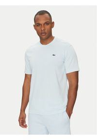 Lacoste T-Shirt TH7618 Błękitny Regular Fit. Kolor: niebieski. Materiał: bawełna, syntetyk