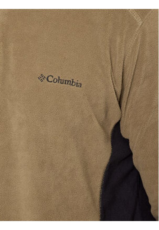 columbia - Columbia Polar Klamath Range™ II Half Zip Brązowy Regular Fit. Kolor: brązowy. Materiał: syntetyk
