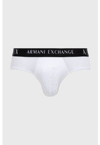 Armani Exchange slipy 2-pack męskie kolor biały. Kolor: biały #2