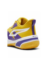 Puma - Buty do koszykówki PUMA Genetics. Zapięcie: sznurówki. Kolor: żółty, biały, wielokolorowy. Materiał: materiał, syntetyk, tkanina. Szerokość cholewki: normalna. Sport: koszykówka