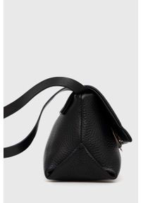 TIGER OF SWEDEN - Tiger Of Sweden torebka skórzana kolor czarny. Kolor: czarny. Materiał: skórzane. Rodzaj torebki: na ramię #4