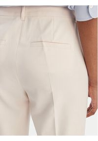 Marella Spodnie materiałowe Pagina 2613131081 Kremowy Slim Fit. Kolor: kremowy. Materiał: syntetyk #5