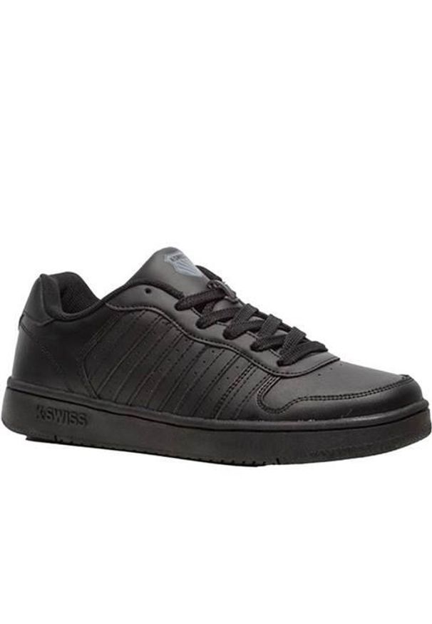 Buty do chodzenia damskie K-Swiss Court Palisades. Zapięcie: sznurówki. Kolor: czarny. Materiał: skóra, syntetyk, materiał, tkanina. Szerokość cholewki: normalna. Sport: turystyka piesza