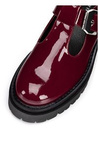 Jenny Fairy Półbuty WS5865-10 Bordowy. Kolor: czerwony. Materiał: skóra #5