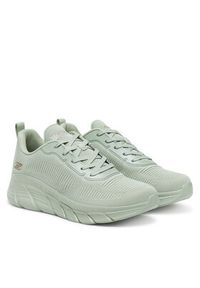 skechers - Skechers Sneakersy Bobs B Flex Hi-Flying Hi 117385/SAGE Zielony. Kolor: zielony. Materiał: materiał