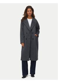 Vero Moda Płaszcz wełniany Harper 10320446 Szary Regular Fit. Kolor: szary. Materiał: syntetyk #2