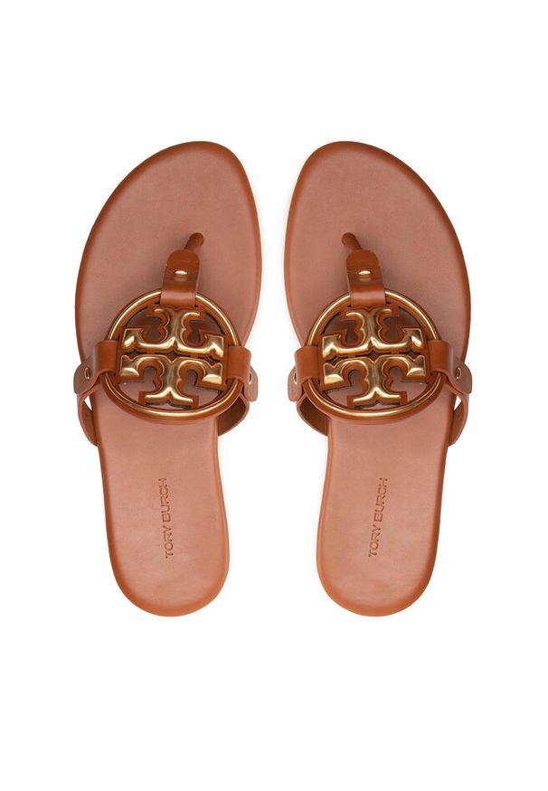 Japonki Tory Burch. Kolor: brązowy