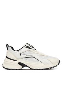 Sneakersy Calvin Klein. Kolor: biały. Materiał: mesh. Sport: bieganie #1