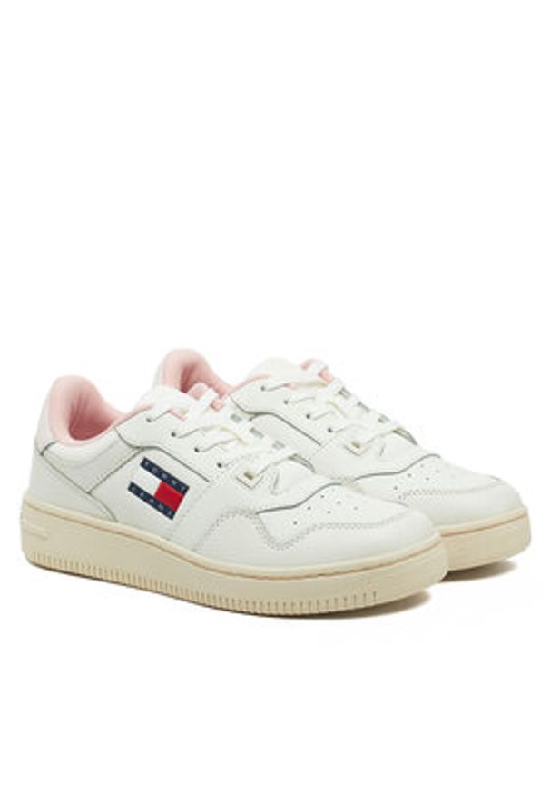 Tommy Jeans Sneakersy EN0EN02505 Różowy. Kolor: różowy. Materiał: skóra