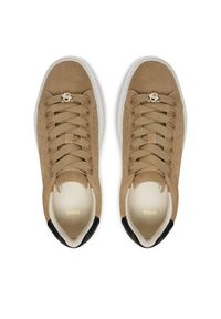 BOSS - Boss Sneakersy Amber 50529684 Beżowy. Kolor: beżowy. Materiał: zamsz, skóra #6