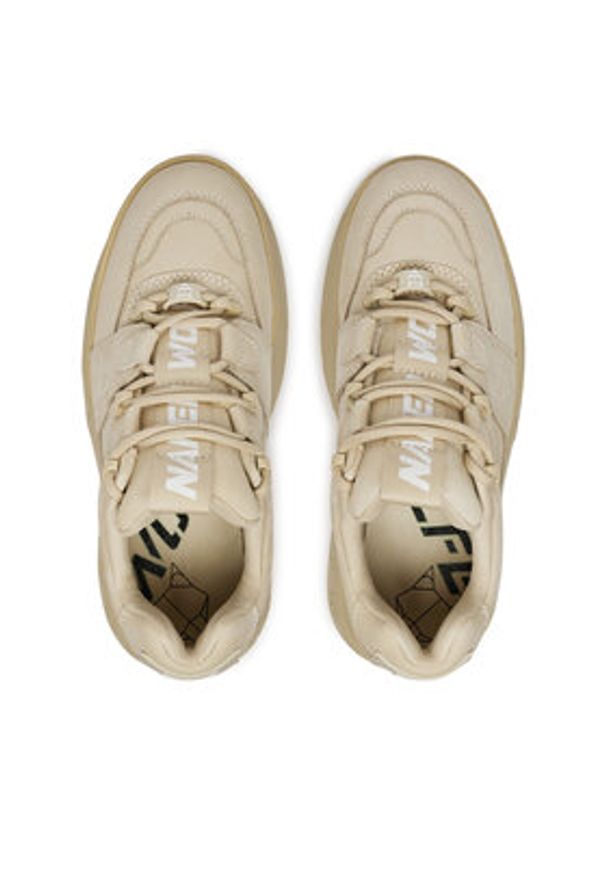 Naked Wolfe Sneakersy Sinner Beżowy. Kolor: beżowy. Materiał: skóra, nubuk