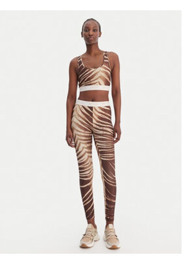 Just Cavalli Legginsy 80PAC100 JS558 Brązowy Skinny Fit. Kolor: brązowy. Materiał: syntetyk