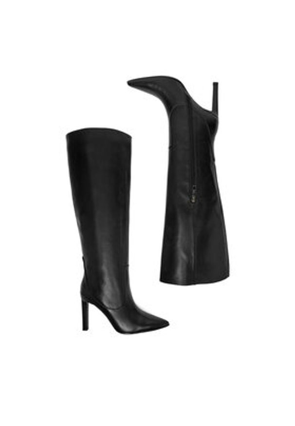 Gino Rossi - GINO ROSSI Kozaki EO-GLC511-17-3614 Czarny. Kolor: czarny. Materiał: skóra