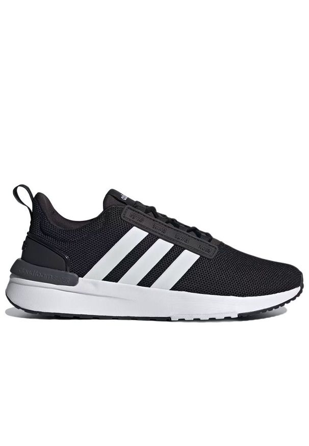 Adidas - Buty adidas Racer TR21 GZ8184 - czarne. Okazja: na spacer. Zapięcie: pasek. Kolor: czarny. Materiał: guma. Szerokość cholewki: normalna. Wzór: aplikacja, paski. Model: Adidas Racer. Sport: turystyka piesza