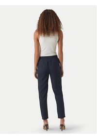 Vero Moda Spodnie materiałowe Jesmilo 10279691 Granatowy Regular Fit. Kolor: niebieski. Materiał: len #5