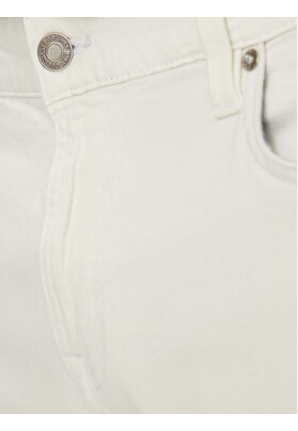 Guess Spodnie materiałowe Angels M4RAN2 WFXVB Biały Slim Fit. Kolor: biały. Materiał: bawełna