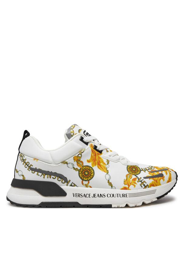 Versace Jeans Couture Sneakersy 77YA3SA1 ZS654 Biały. Kolor: biały. Materiał: materiał