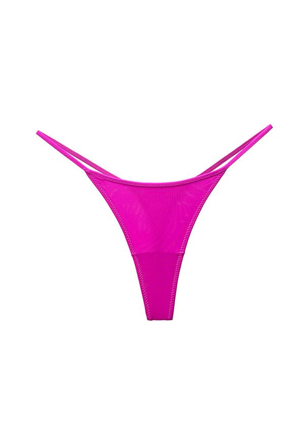 Intica - Stringi gładkie niewidoczne pod odzieżą Semra. Kolor: różowy. Materiał: materiał. Wzór: gładki