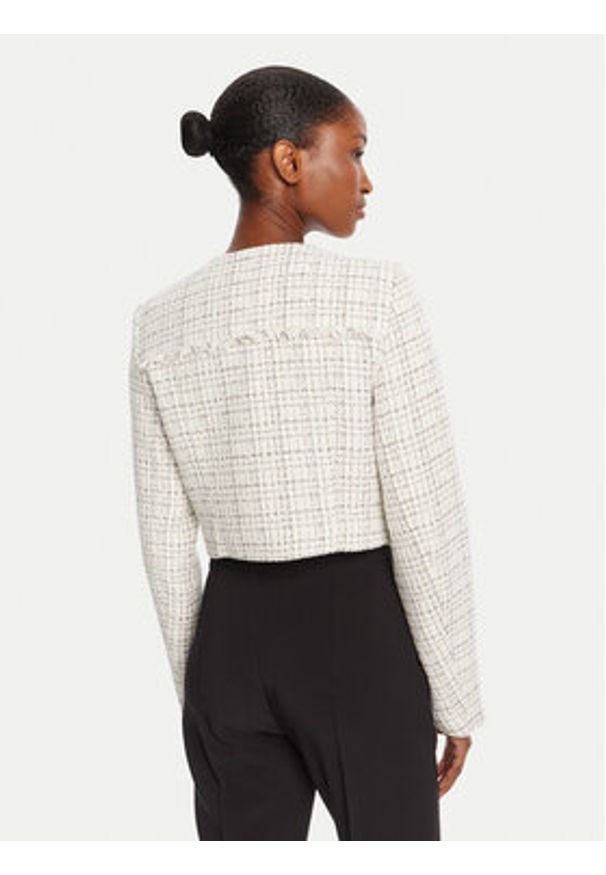 Guess Kurtka przejściowa W5YN44 WHDB2 Biały Regular Fit. Kolor: biały. Materiał: syntetyk