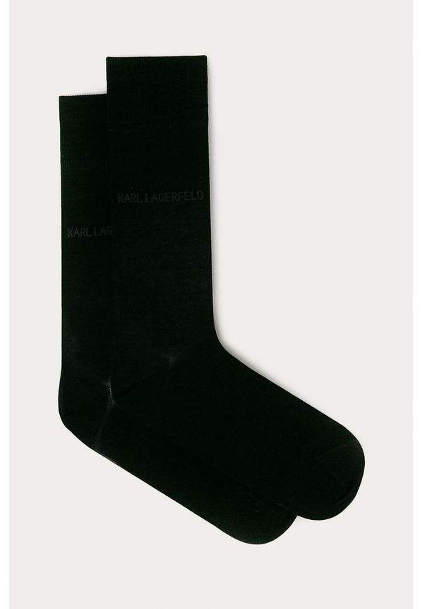 Karl Lagerfeld - Skarpetki (2-pack). Kolor: czarny. Materiał: materiał