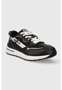 Just Cavalli sneakersy kolor czarny 75QA3SD7 ZSA01 L01. Nosek buta: okrągły. Zapięcie: sznurówki. Kolor: czarny. Materiał: guma #3