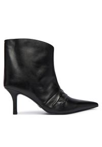 Patrizia Pepe Botki 2Y0041 L048 K103 Czarny. Kolor: czarny. Materiał: skóra #1