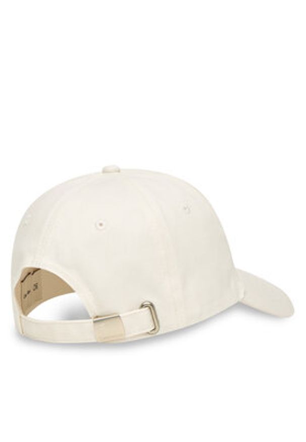 Calvin Klein Czapka z daszkiem Monogram Shine Embroidery Cap LV04F5044G Biały. Kolor: biały. Materiał: bawełna