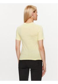 Chiara Ferragni T-Shirt 74CBHT07 Żółty Regular Fit. Kolor: żółty. Materiał: bawełna