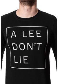 Lee - LONGSLEEVE LEE DON´T LIE TEE LS BLACK L65VEQ01. Długość rękawa: długi rękaw. Wzór: nadruk