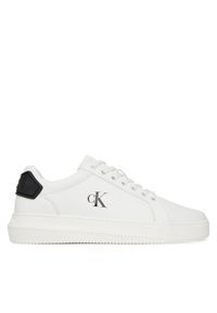 Calvin Klein Jeans Sneakersy Chunky Cupsole Ru Patch Lth YM0YM01296 Biały. Kolor: biały. Materiał: skóra #1