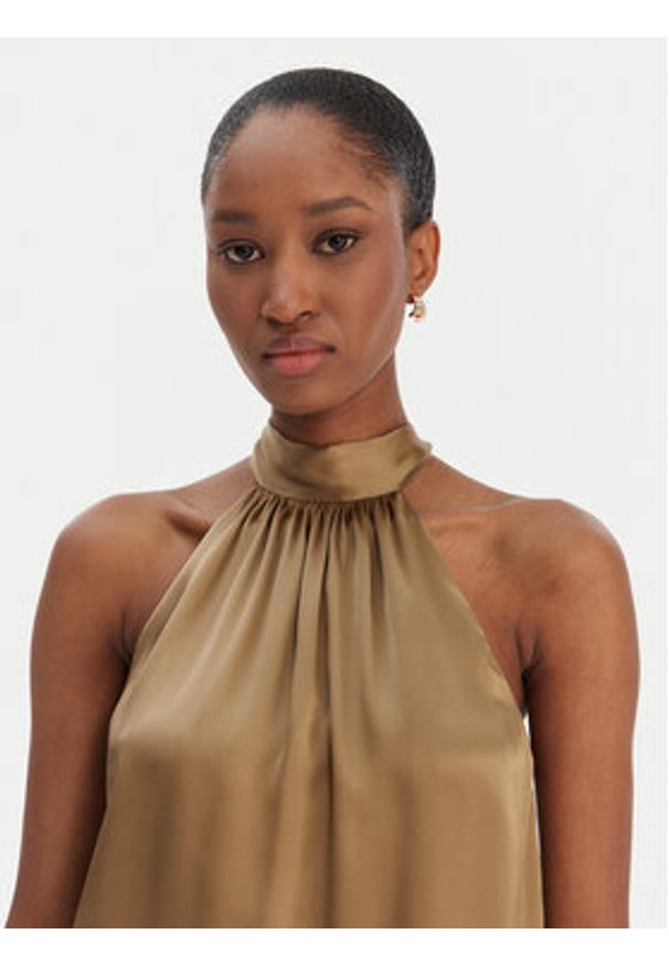 Marciano Guess Bluzka 5YGH26 9719Z Beżowy Regular Fit. Kolor: beżowy. Materiał: jedwab