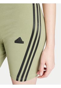 Adidas - adidas Szorty sportowe Future Icons 3-Stripes IY8109 Zielony Slim Fit. Kolor: zielony. Materiał: bawełna #5