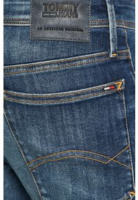 Tommy Jeans - Jeansy Simon. Kolor: niebieski. Materiał: bawełna, poliester, denim, elastan #5