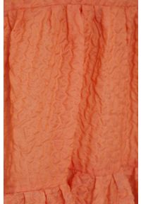 Victoria Victoria Beckham Sukienka kolor pomarańczowy mini rozkloszowana. Kolor: pomarańczowy. Materiał: tkanina. Długość rękawa: krótki rękaw. Typ sukienki: rozkloszowane. Długość: mini #5