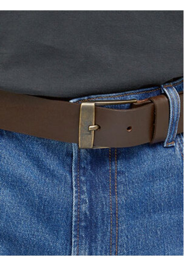 Lee Pasek Męski LP655024 112331209 Brązowy. Kolor: brązowy. Materiał: skóra