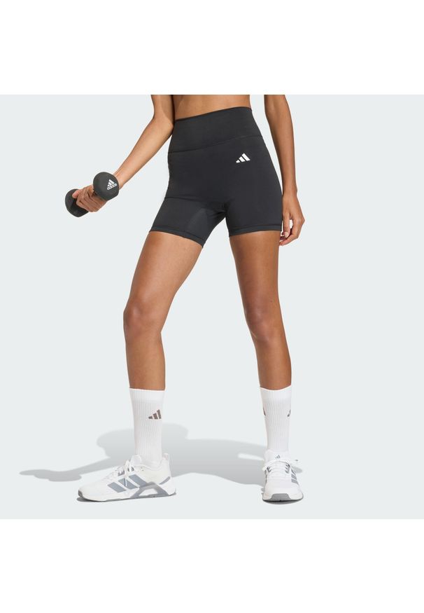 Adidas - Krótkie legginsy Optime Essentials Workout. Stan: podwyższony. Kolor: czarny. Technologia: ClimaCool (Adidas). Długość: krótkie. Sport: fitness