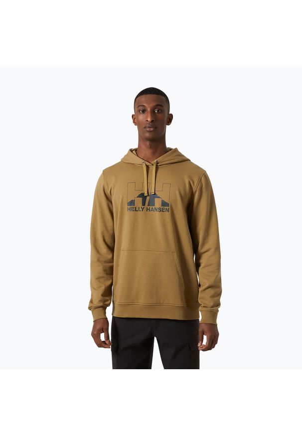Bluza męska Helly Hansen Nord Graphic Pull Over Hoodie. Kolor: brązowy