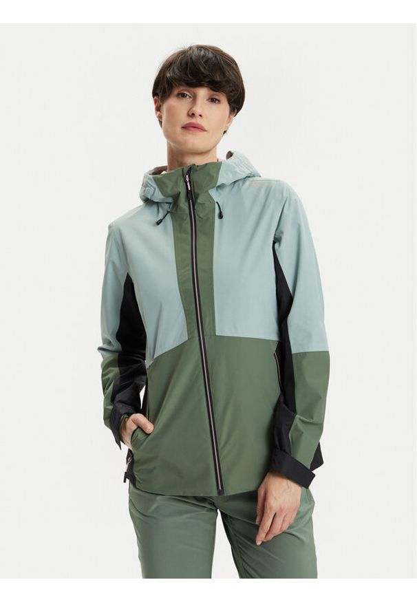 CMP Kurtka przeciwdeszczowa 34Z6526 Zielony Regular Fit. Kolor: zielony. Materiał: syntetyk