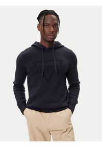 Guess Bluza M5BR18 Z0470 Granatowy Regular Fit. Kolor: niebieski. Materiał: syntetyk #1